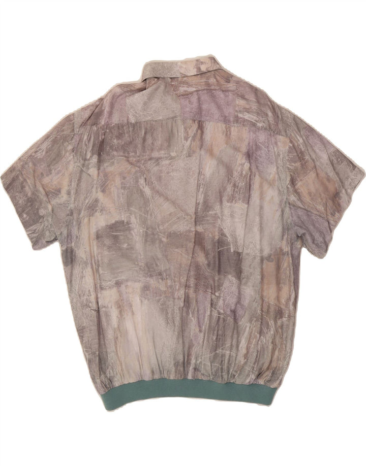 COLLECTION Mens Abstract Pattern Pullover Shirt Size 44 XL Grey Vintage Collection and Second-Hand Collection from Messina Hembry 