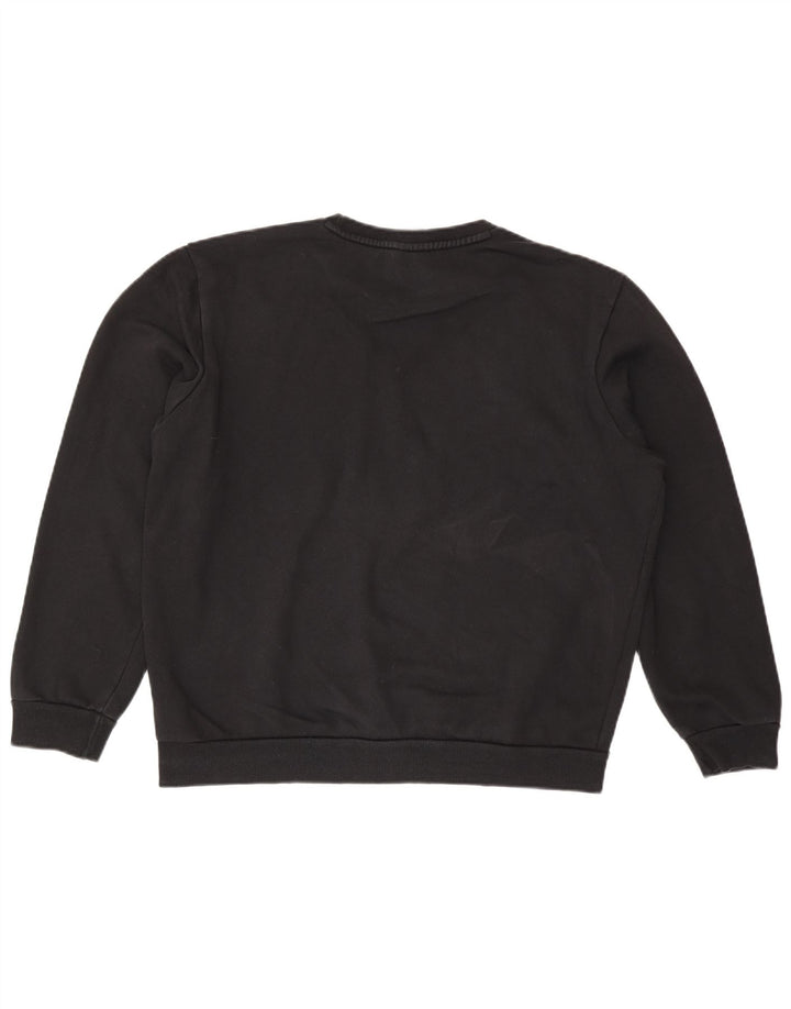 Felpa da uomo Puma Maglione grande in cotone nero