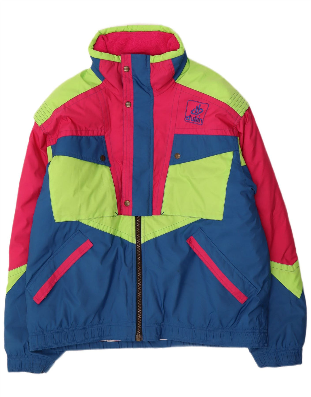 Giacca da sci da uomo Dubin IT 52 Large Blu Colourblock Poliestere