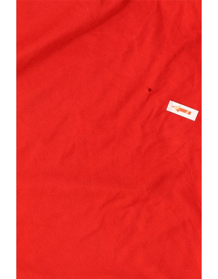 T-shirt grafica Nike da uomo con vestibilità regolare, top in cotone rosso medio