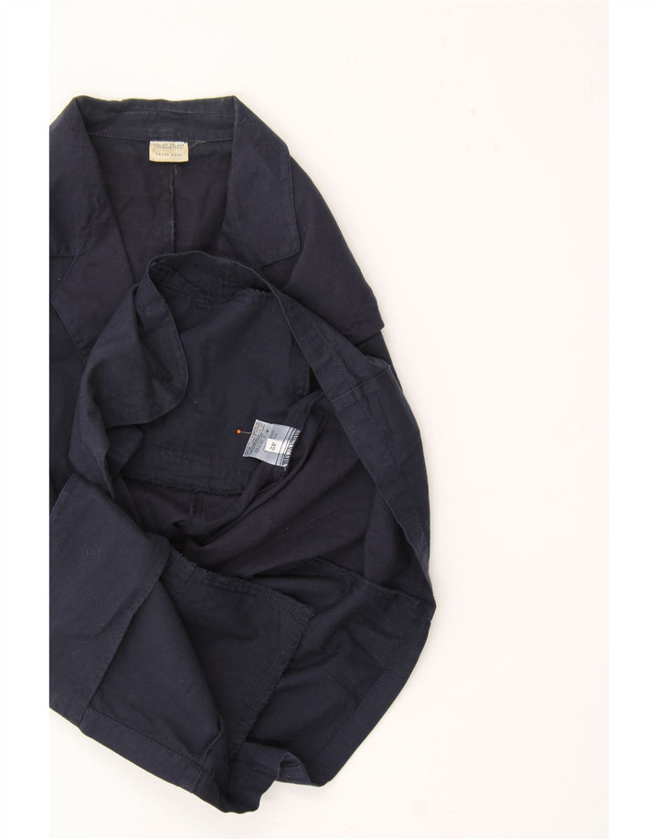 BENETTON Womens 2 Button Short Sleeve Blazer Jacket IT 42 Medium Navy Blue Vintage Benetton and Second-Hand Benetton from Messina Hembry 