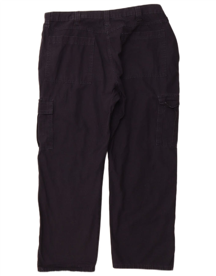 Pantaloni cargo dritti da uomo WRANGLER W40 L30 cotone blu navy