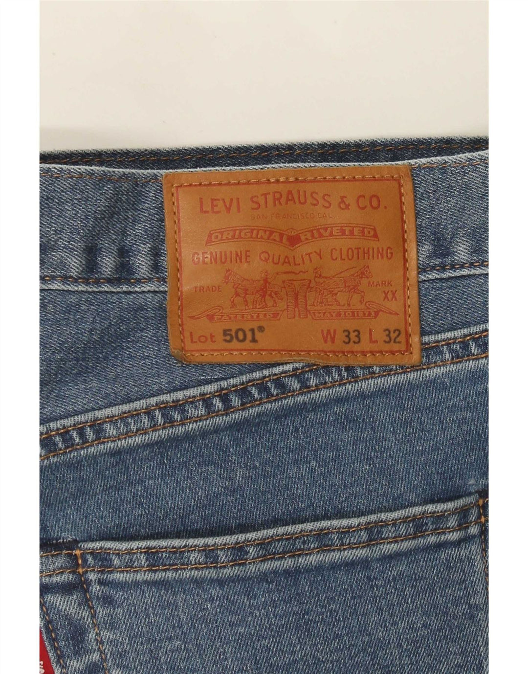 Levi's Uomo 501 Jeans dritti W33 L32 Cotone Blu