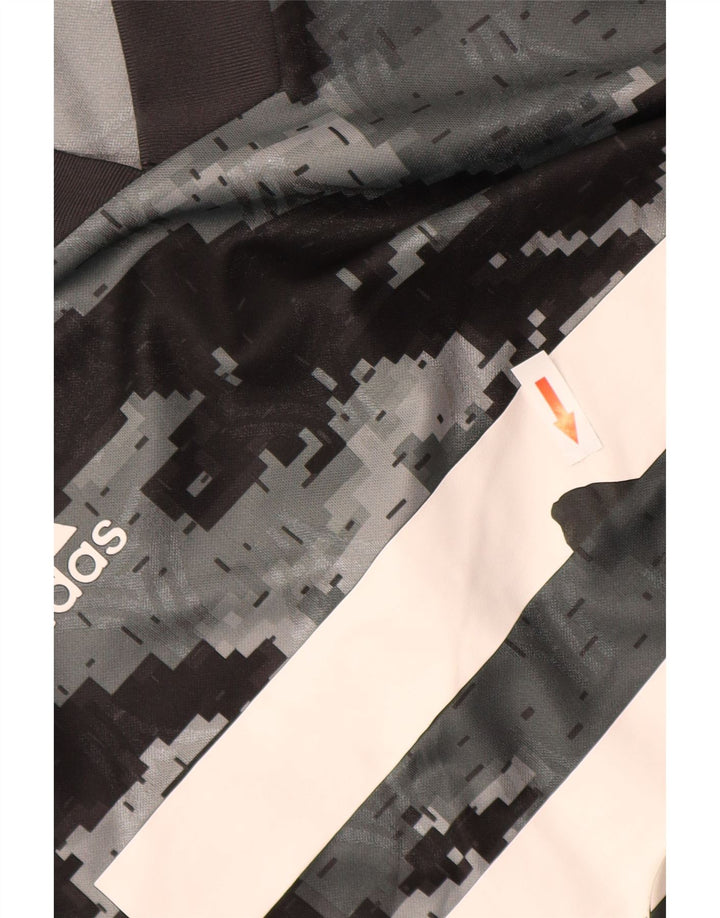 T-shirt grafica da uomo ADIDAS Top in poliestere mimetico grigio medio