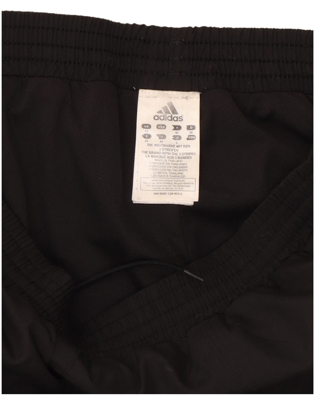Pantaloni da tuta Adidas Climalite da donna UK 12 Medium Nero Poliestere