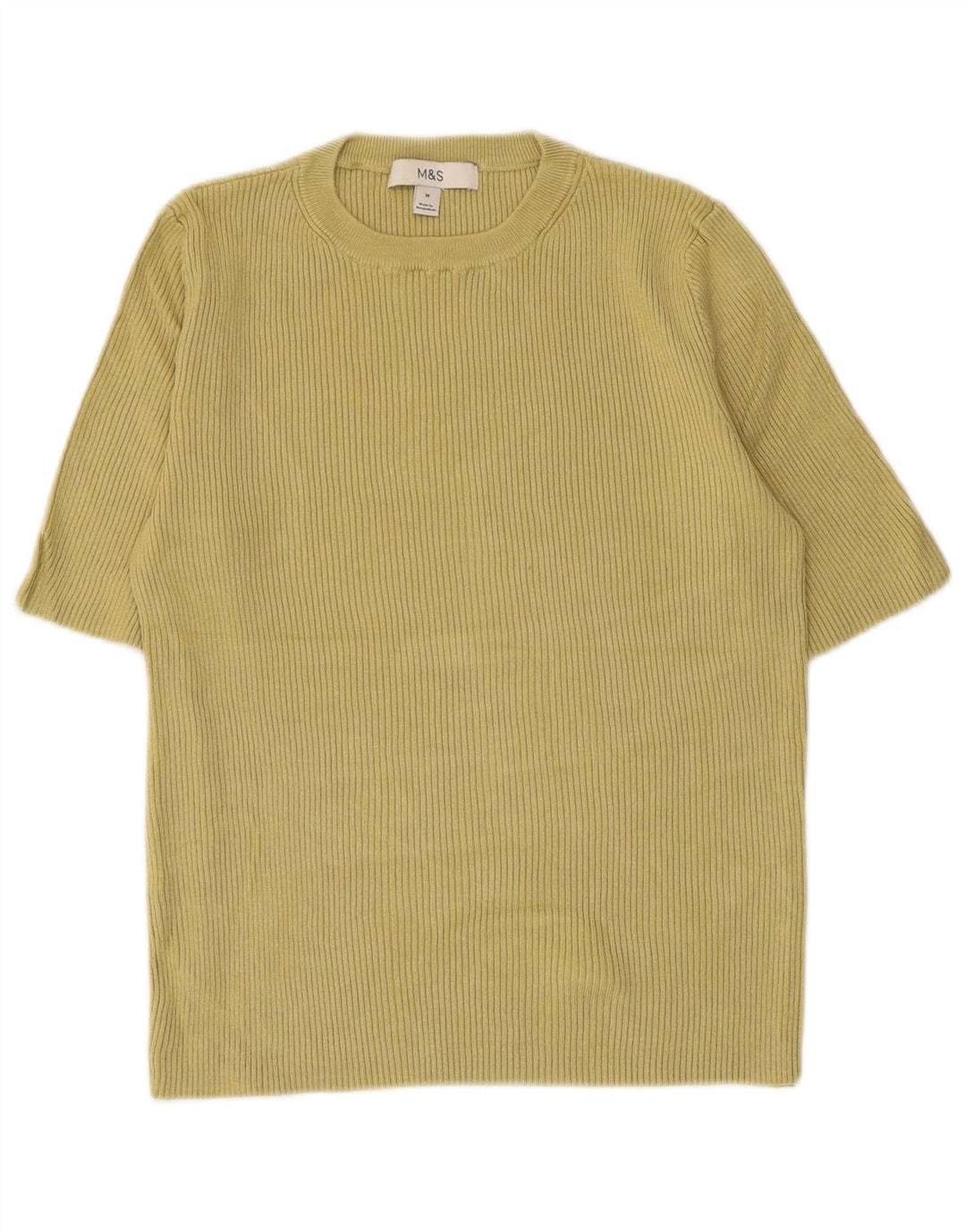 T-shirt da donna Marks & Spencer Top UK 12 viscosa verde medio