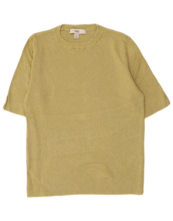 T-shirt da donna Marks & Spencer Top UK 12 viscosa verde medio