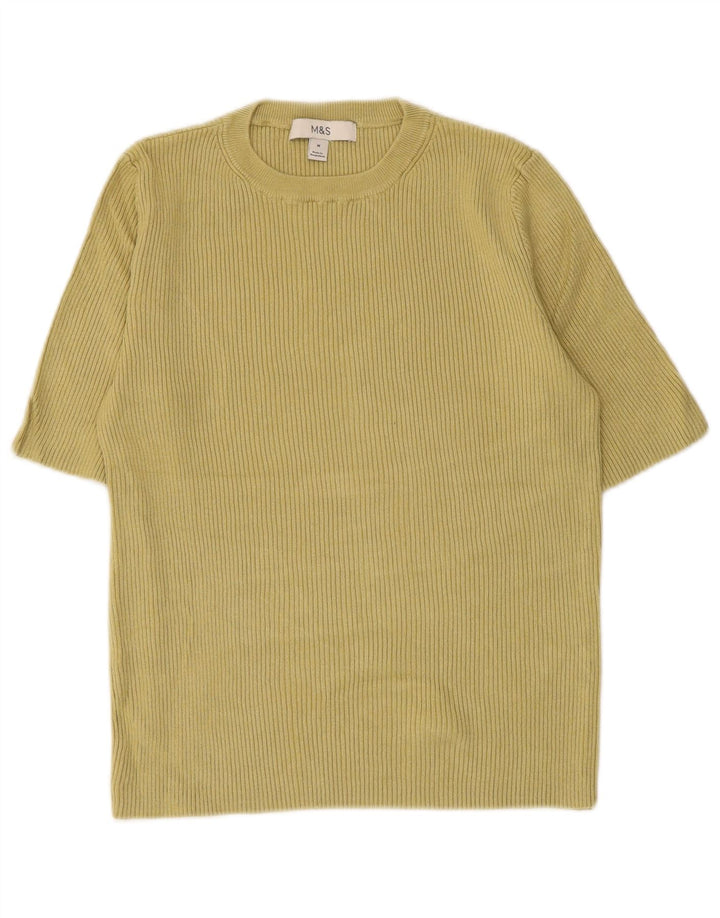 T-shirt da donna Marks & Spencer Top UK 12 viscosa verde medio