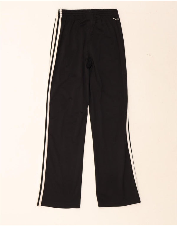 ADIDAS Girls Climalite Tracksuit Trousers 11-12 Years  Black Polyester