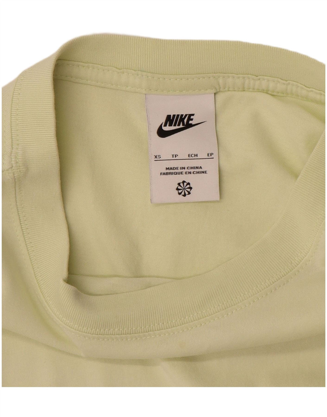 Abito t-shirt da donna NIKE UK 6 XS cotone giallo