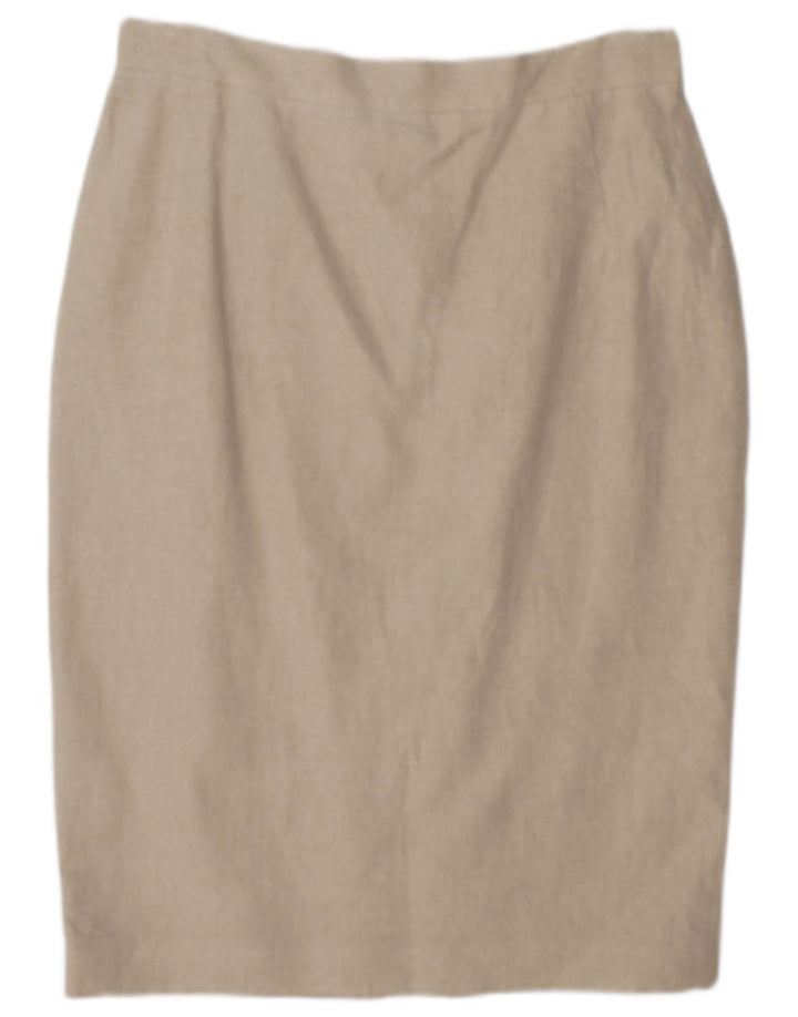 Gonna a tubino vintage da donna W30 beige medio