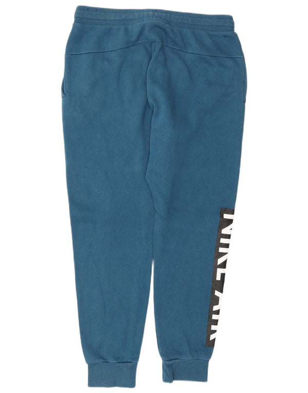 Pantaloni da tuta Nike Air Graphic da uomo, pantaloni da jogging, grandi, in cotone blu