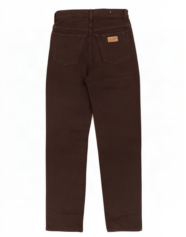 Jeans dritti da uomo Wrangler W28 L32 Marrone