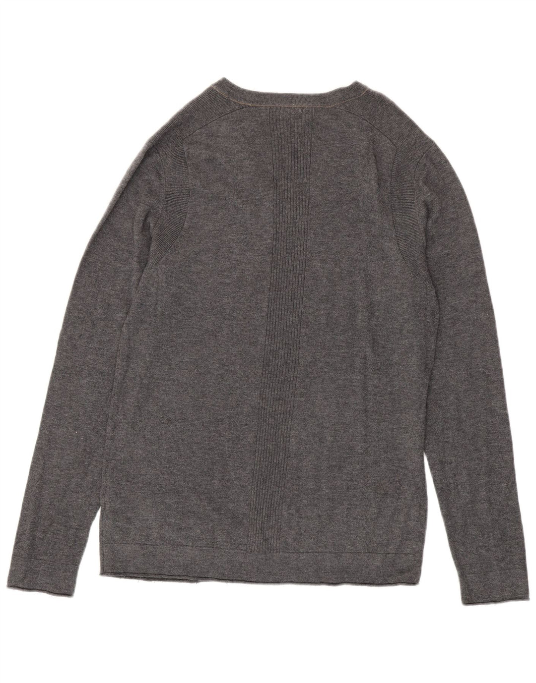 Maglione maglione con scollo a V da uomo Calvin Klein Jeans grande nylon grigio