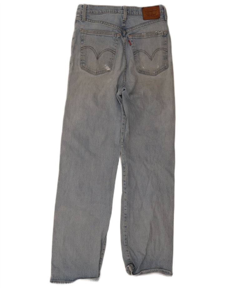 Jeans dritti effetto vissuto Levi's Ribcage da donna W27 L29 in cotone blu
