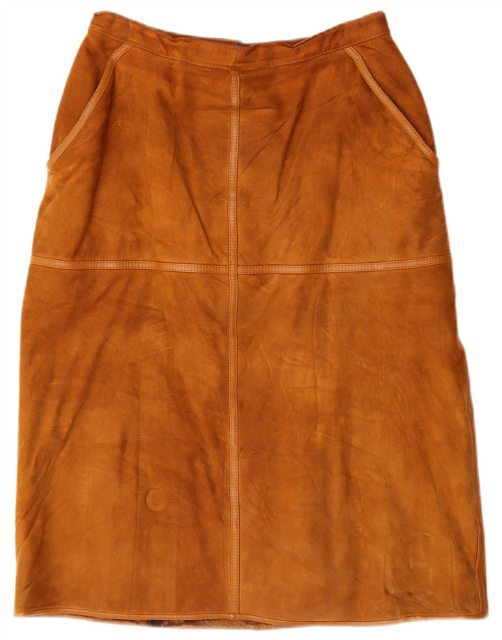 Gonna Lesy Donna in Pelle Scamosciata IT 46 Large W27 Pelle Marrone