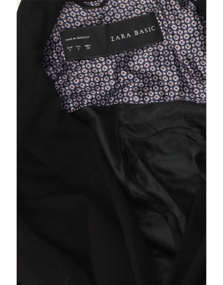Giacca blazer a 1 bottone da donna Zara UK 10 piccola nera