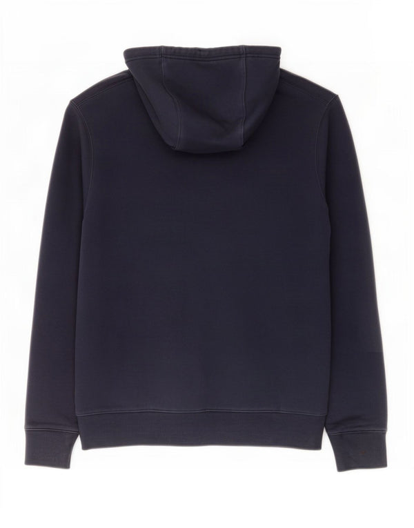 Maglione con cappuccio e zip da uomo Tommy Hilfiger in cotone blu navy medio