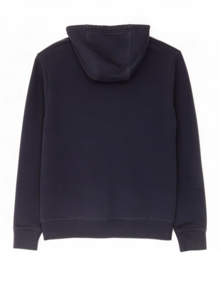 Maglione con cappuccio e zip da uomo Tommy Hilfiger in cotone blu navy medio
