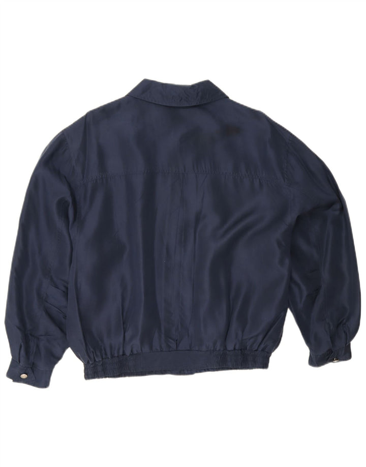 Giubbotto bomber vintage da ragazzo 11-12 anni blu navy