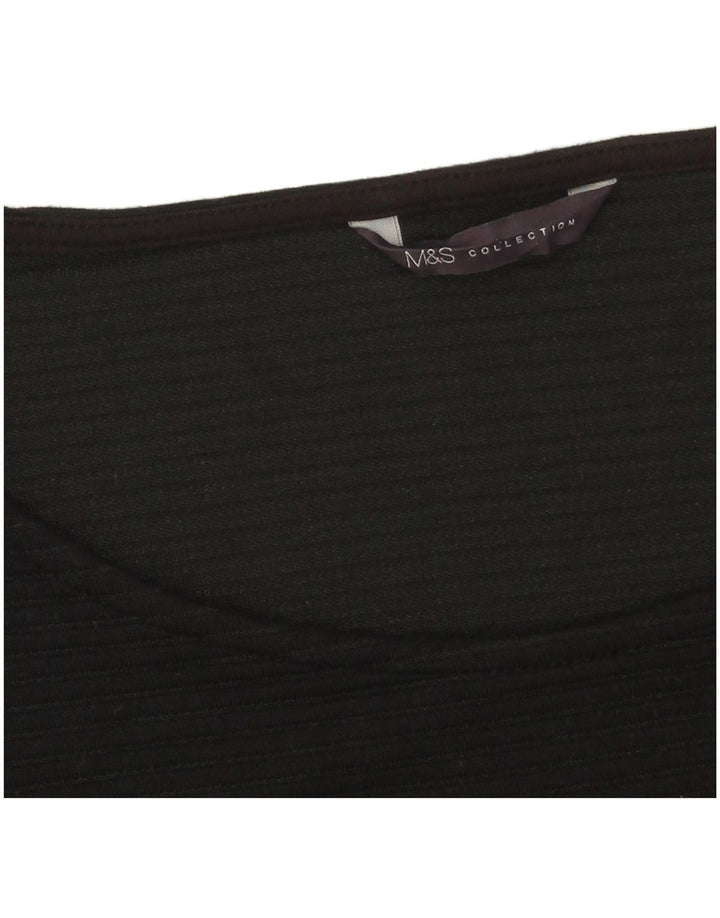 Abito basic da donna Marks & Spencer UK 16 grande nero