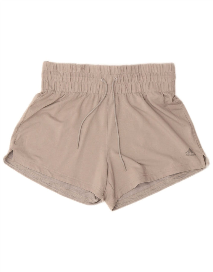 Pantaloncini sportivi Adidas da donna UK 14 poliestere grigio medio