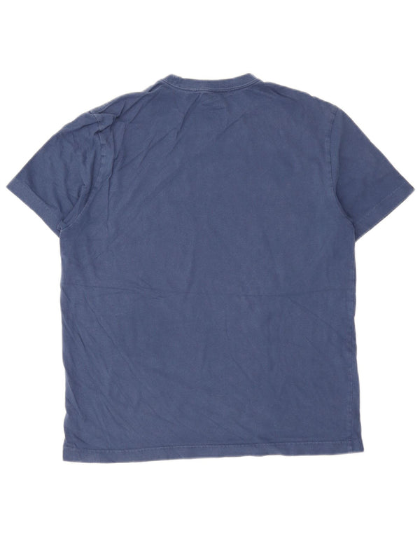 T-shirt grafica da uomo Hurley Top in cotone blu navy medio