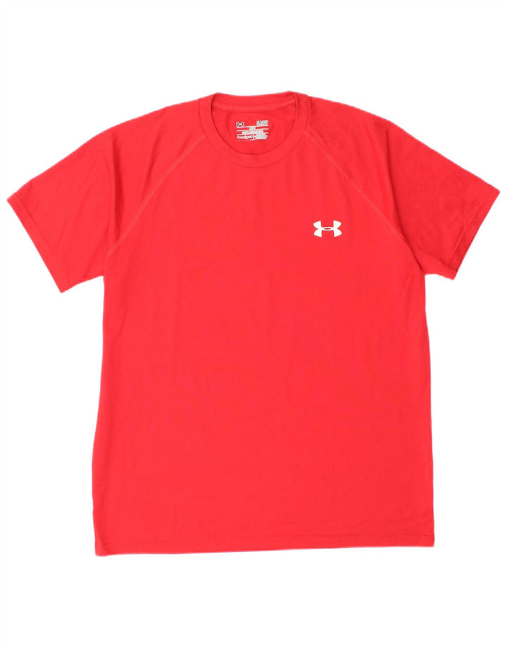 Maglietta da uomo UNDER ARMOUR Heat Gear Top piccola in poliestere rosso
