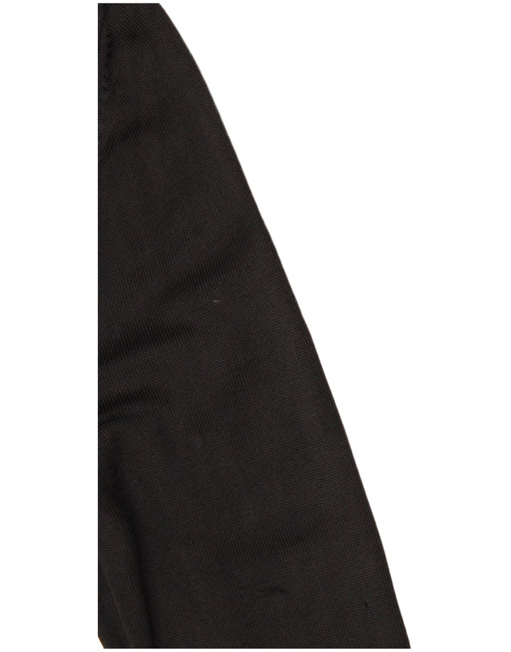 Maglione cardigan con zip intera Marks & Spencer da donna UK 12 viscosa nera media