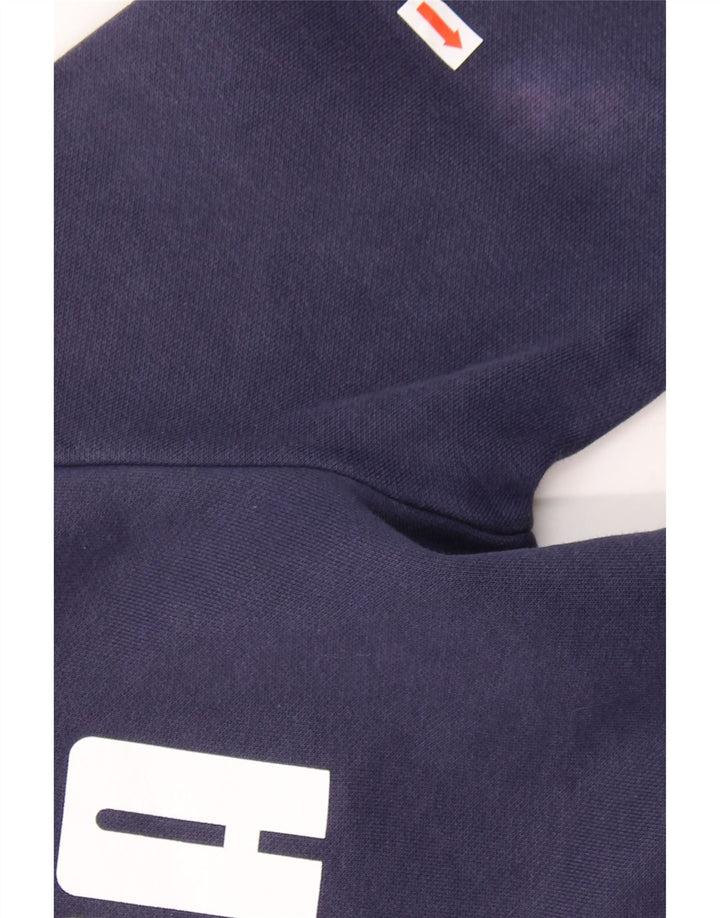 PUMA Boys Graphic Sweatshirt Jumper 11-12 Years Navy Blue Cotton