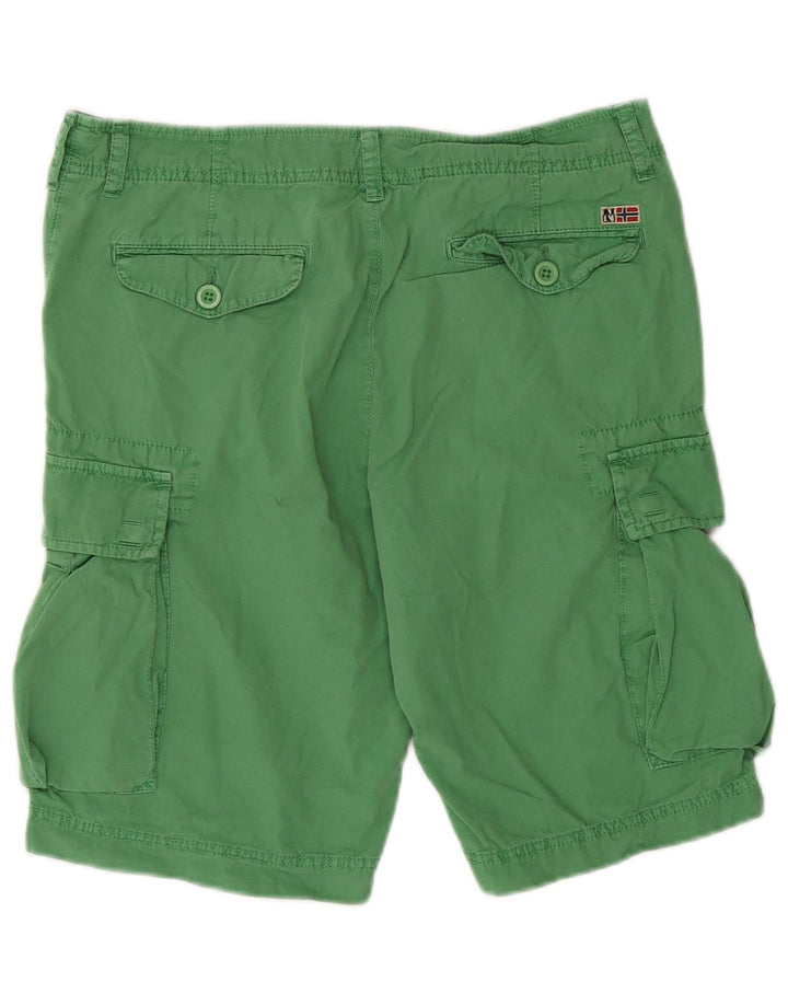 Pantaloncini cargo da uomo Napapijri W33 in cotone verde medio