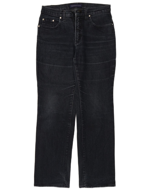 Jeans Dritti Donna Trussardi W29 L28 Cotone Blu Navy