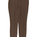 Pantaloni da abito slim da donna Zara medi W30 L29 poliestere pied de poule beige