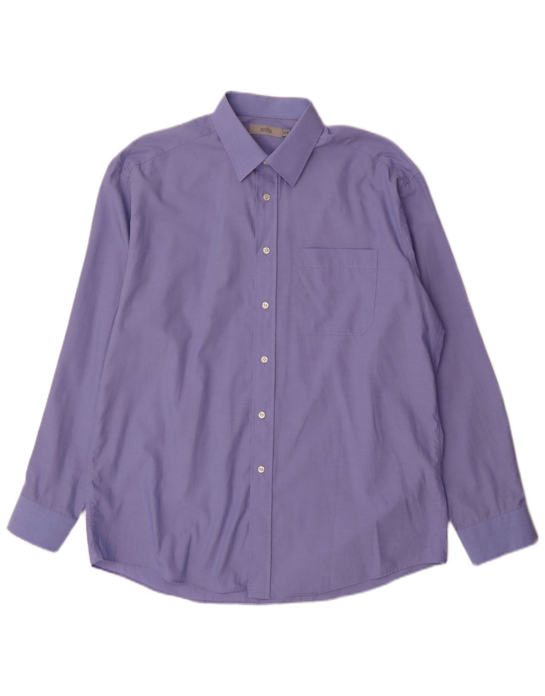 Camicia da uomo Marks & Spencer taglia 41 16 grande cotone blu classico