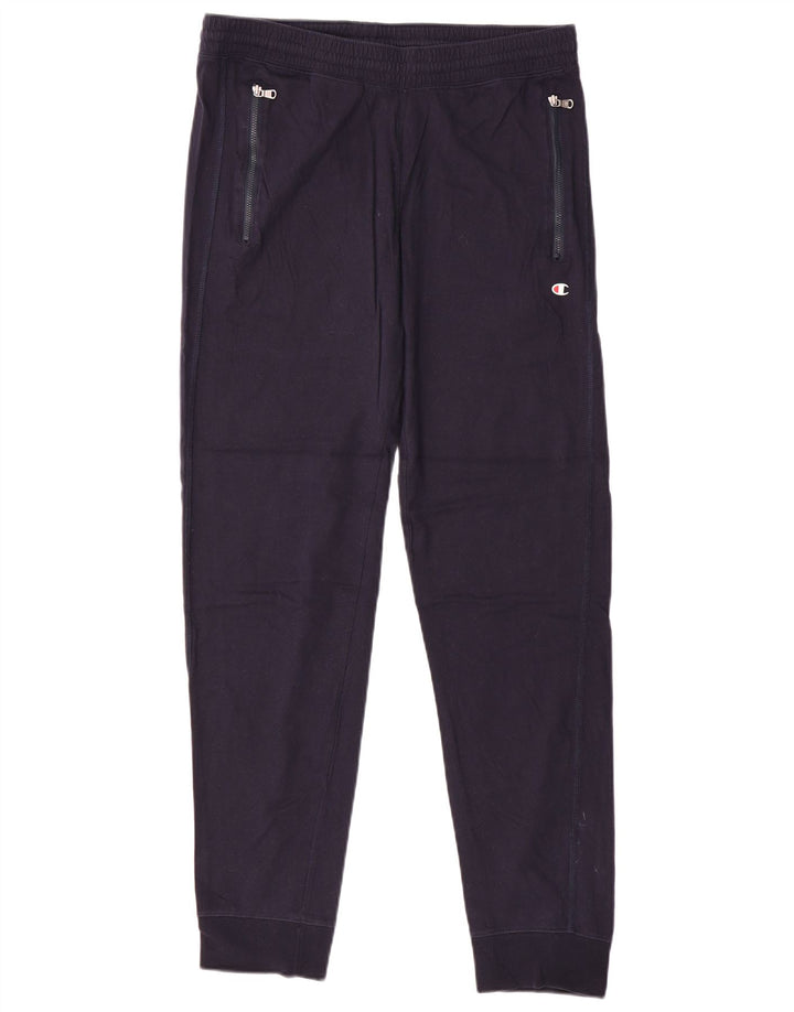CHAMPION Pantaloni da tuta da uomo Joggers piccoli in cotone blu navy