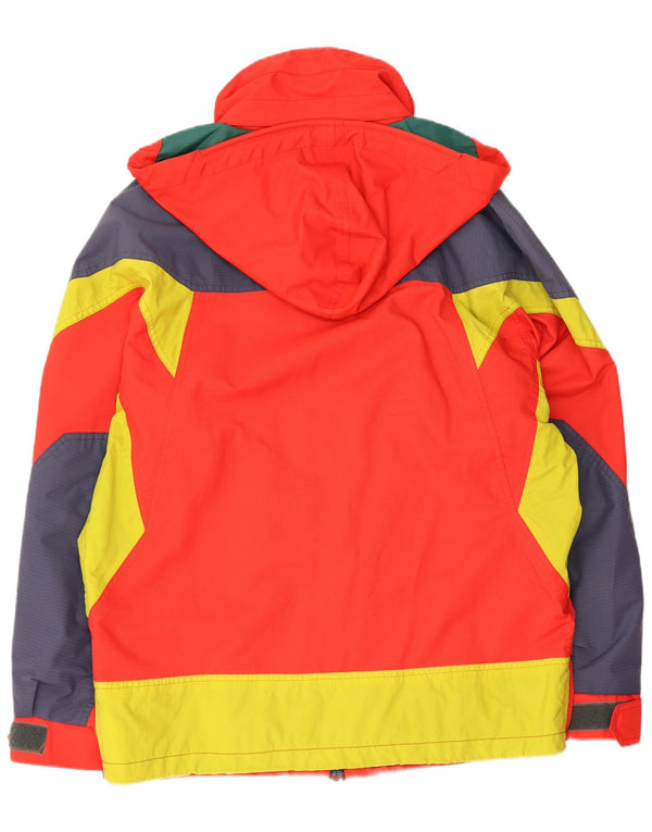 Giacca da sci imbottita con cappuccio da uomo Bailo taglia 42 XS rossa Colourblock Sports