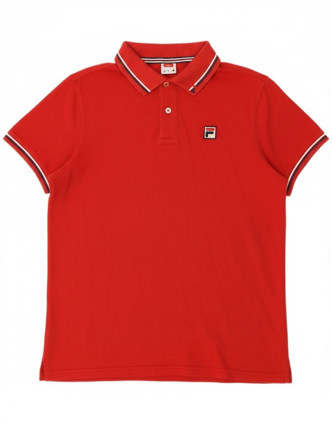 Polo da uomo Fila XS in cotone rosso