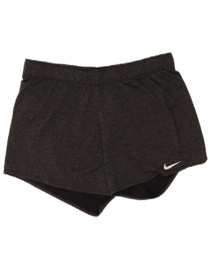Pantaloncini sportivi Nike Dri Fit da uomo, grandi, in poliestere grigio