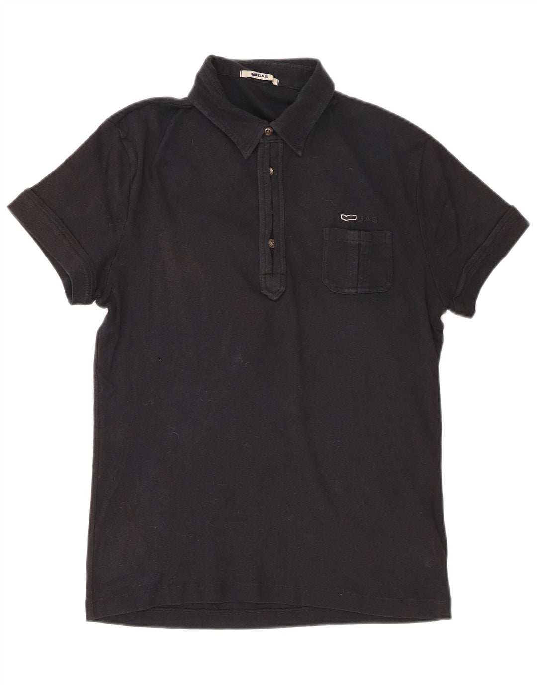 Polo da donna Gas UK 12 media cotone nero