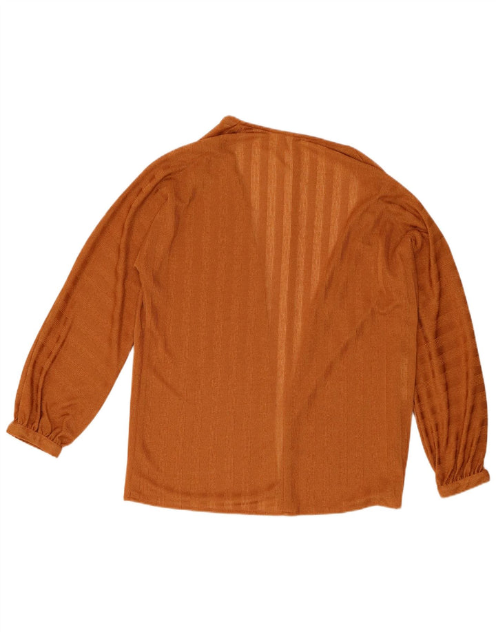 Tris Cardigan Oversize da Donna Top UK 10 Piccolo Marrone a Righe
