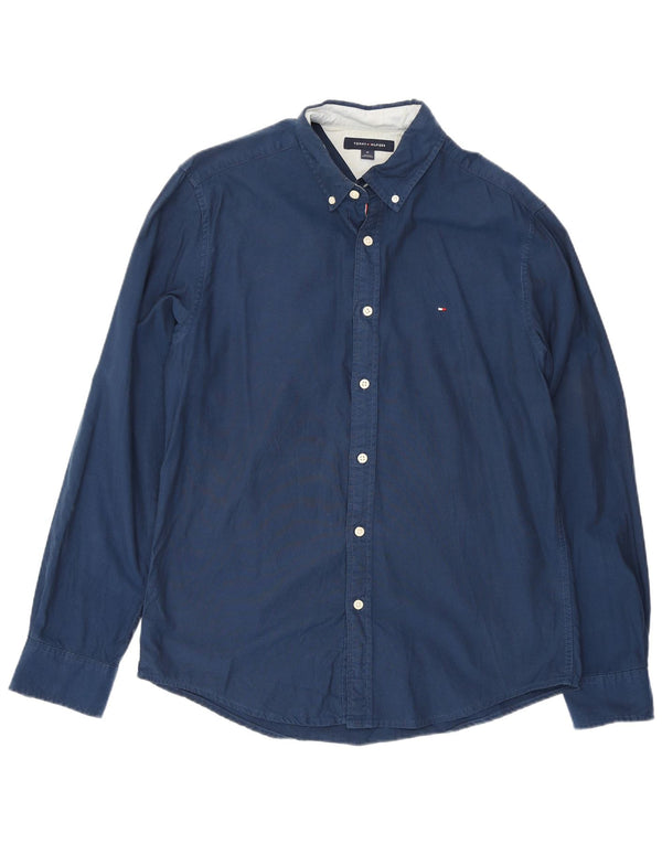 Camicia da uomo Tommy Hilfiger blu navy medio
