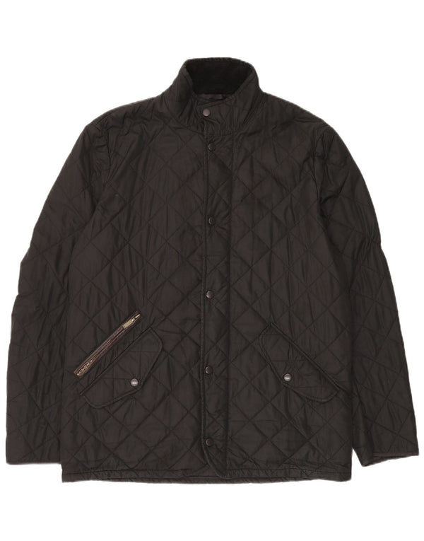 Giacca trapuntata da uomo Barbour UK 38 poliestere nero medio