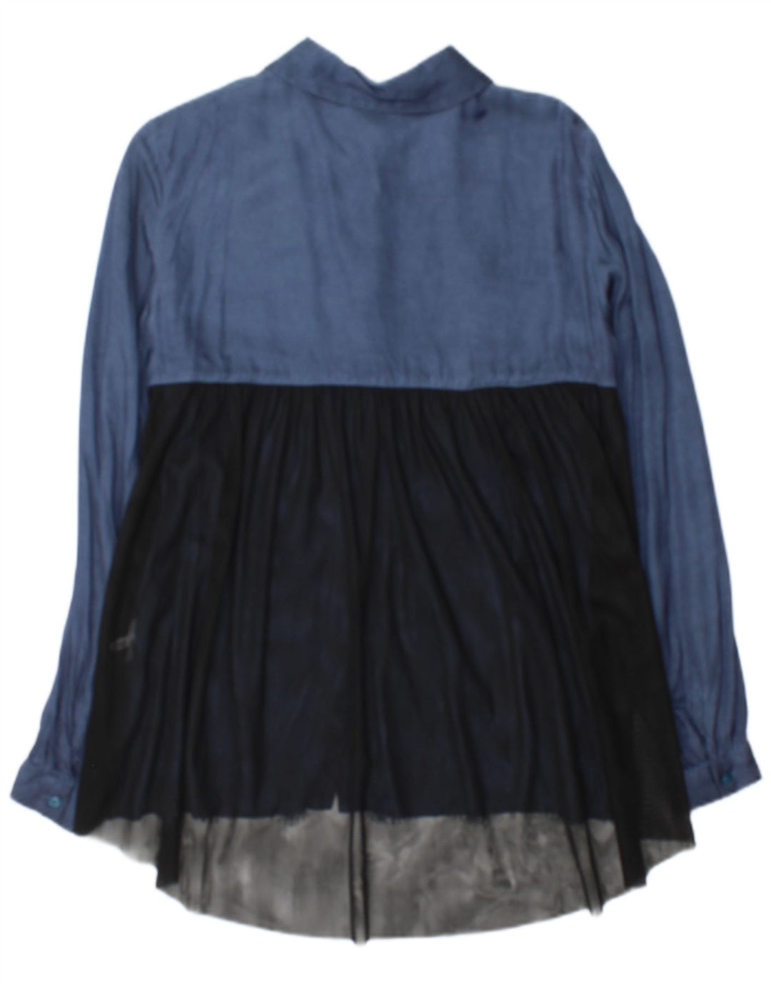 Abito Chemisier Donna Trussardi Jeans IT 42 Blu Medio Colourblock