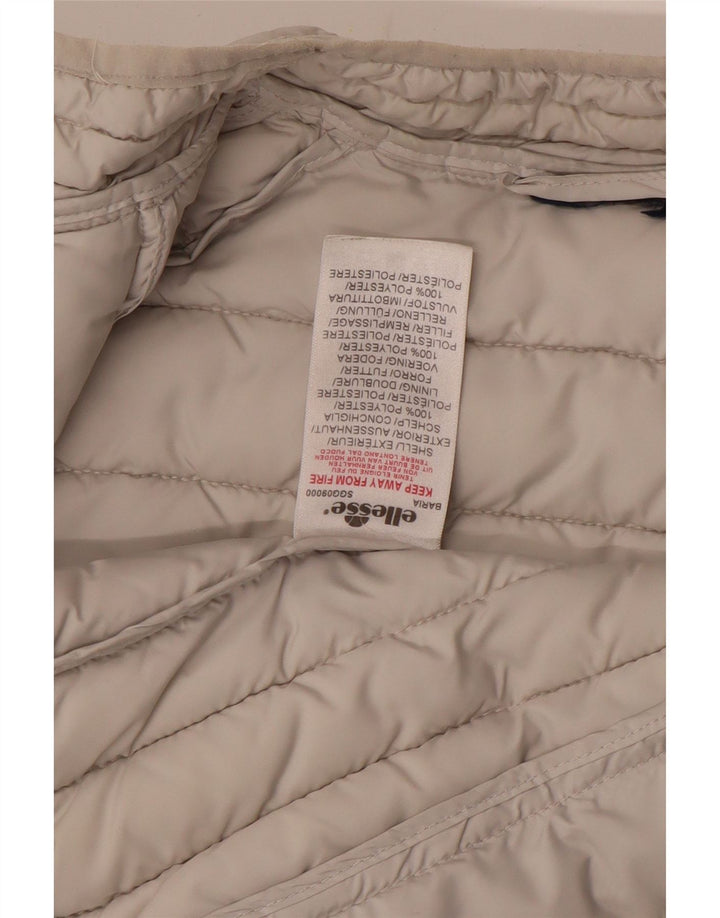 Gilet imbottito da donna ELLESSE UK 14 poliestere bianco medio
