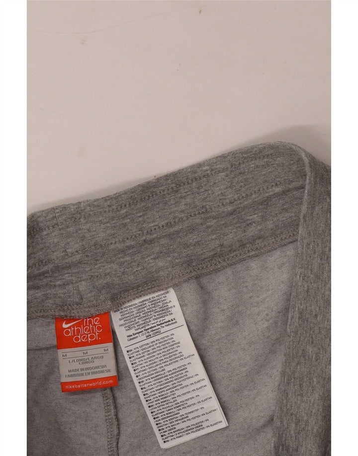 Pantaloni della tuta da donna Nike UK 14 cotone screziato grigio medio