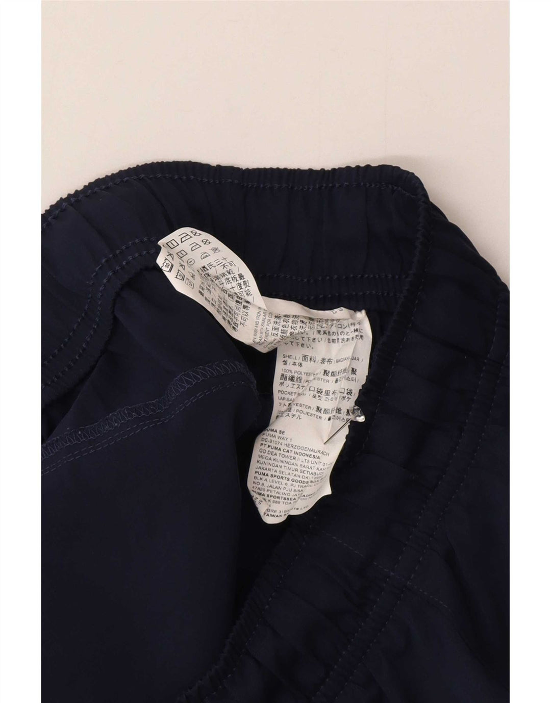 Pantaloncini sportivi da uomo Puma Large in poliestere blu navy