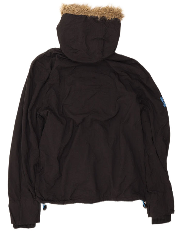 Giacca a vento da uomo con cappuccio SUPERDRY UK 38 media nera