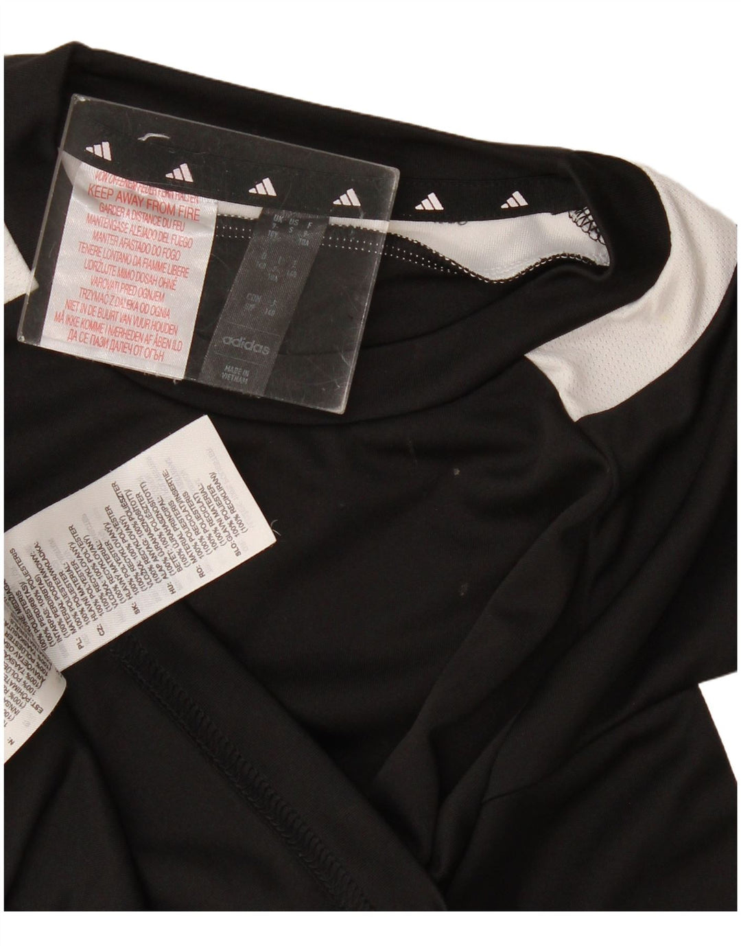 Maglietta Adidas Aeroready da bambino 9-10 anni in poliestere nero