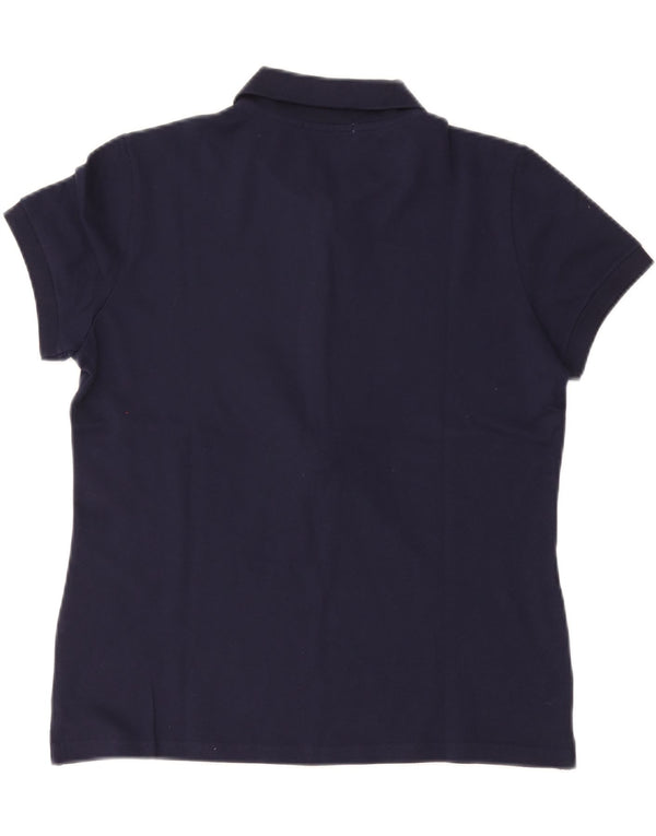 Polo da donna LACOSTE taglia 46 XL cotone blu navy
