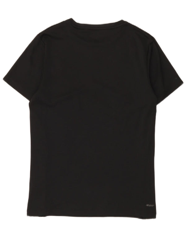 T-shirt grafica da uomo New Balance Top in poliestere nero medio